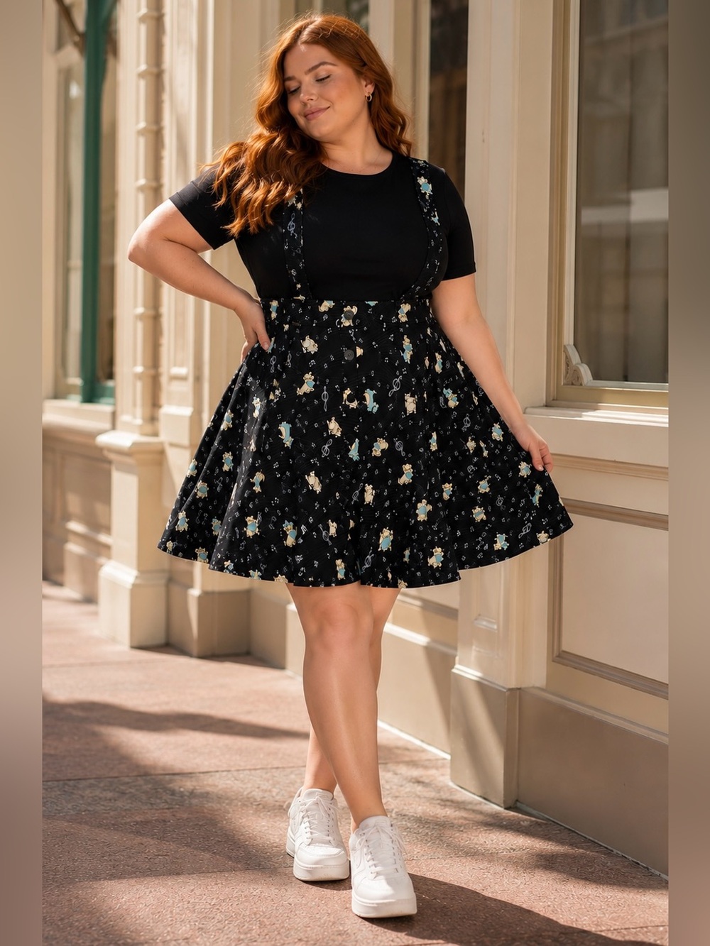 TORRID X DISNEY Aristocats AOP Mini Challis Skirtall Black Cat PocketS 4X NWOT